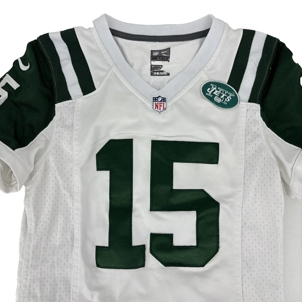 Nike On Field New York Jets #15 Tim Tebow Jersey Women's Size S White Green